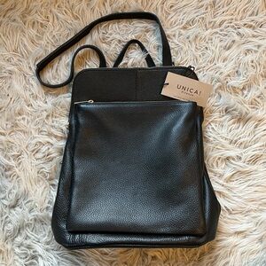 Unica! Firenze Pebbled Leather Convertible Backpack